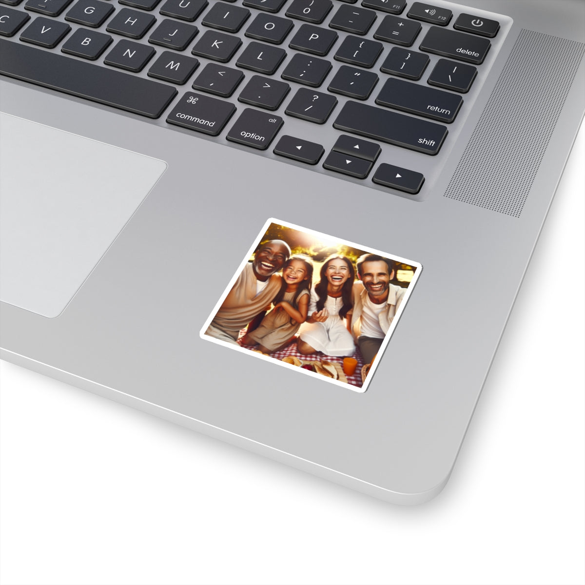 Family Photo Kiss-Cut Stickers