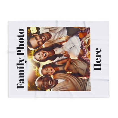 Family Photo Arctic Fleece Blanket