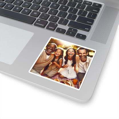 Family Photo Kiss-Cut Stickers