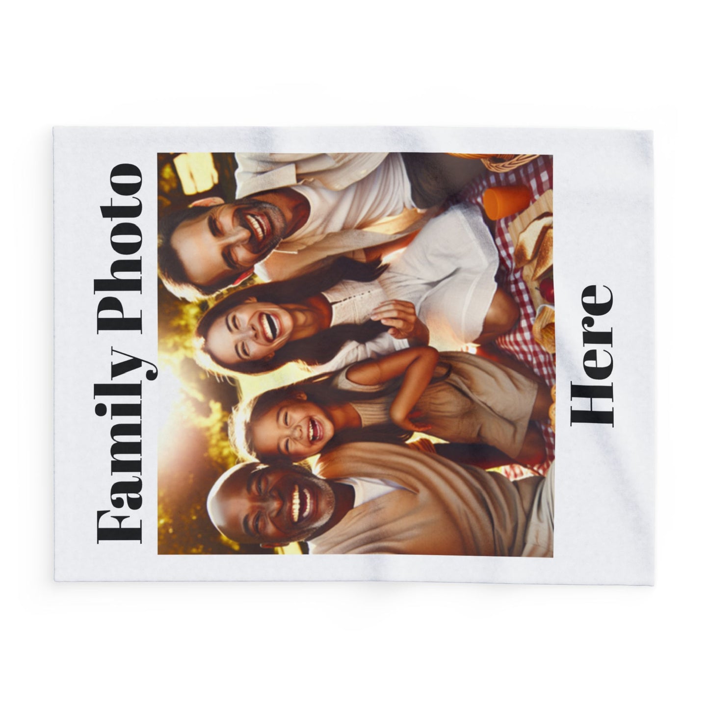 Family Photo Arctic Fleece Blanket