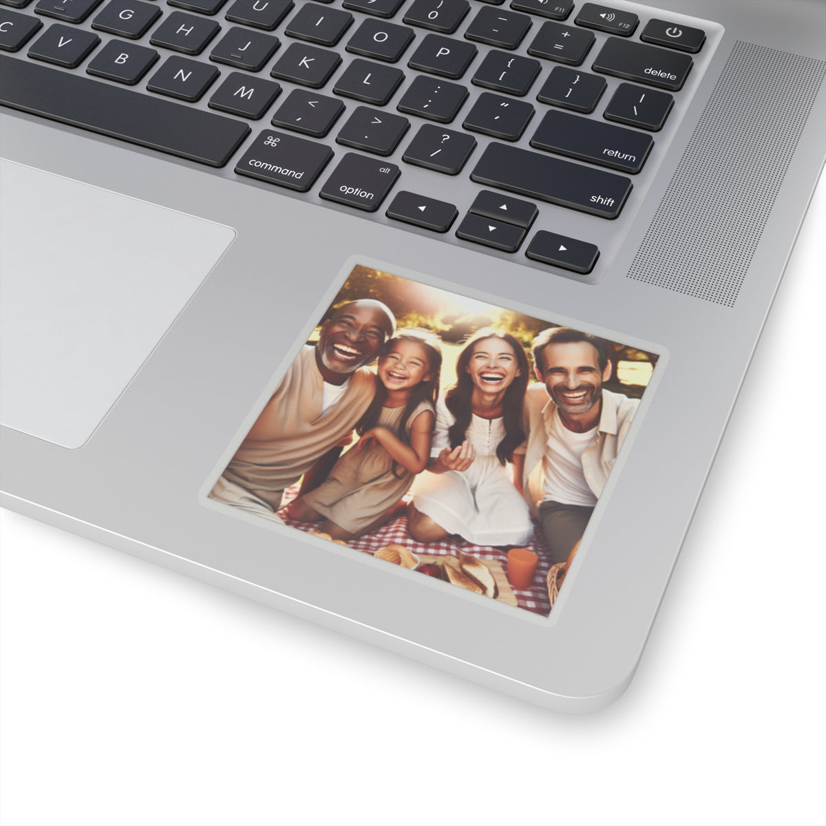 Family Photo Kiss-Cut Stickers